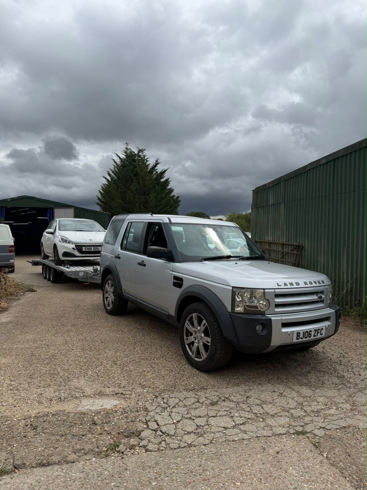 Sussex Vehicle Logistics transporter loaded with a car on the Sussex coast